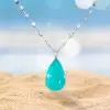 Multi-cut Chain 14ct Pear Cut Paraíba Tourmaline Necklace