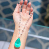 Multi-cut Chain 14ct Pear Cut Paraíba Tourmaline Necklace