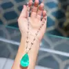 Multi-cut Chain 14ct Pear Cut Paraíba Tourmaline Necklace