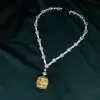 120ctw Cushion Cut Yellow Sapphire Statement Necklace