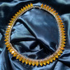 140ctw Pear Cut Yellow Sapphire Choker Necklace