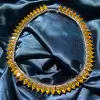 140ctw Pear Cut Yellow Sapphire Choker Necklace