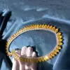 140ctw Pear Cut Yellow Sapphire Choker Necklace
