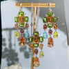 23ctw Multicolor Sapphire Statement Chandelier Earrings