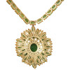 44ctw Oval and Pear Cut Emerald Necklace