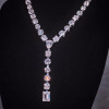 120ctw Multi-cut White Sapphire Statement Necklace
