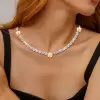 Marquise Cut White Sapphire Rose Necklace
