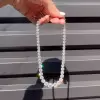 40ctw Round Cut Graduated White Sapphire Riviera Necklace