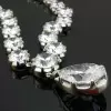 10ct Pear Cut Victorian Style Statement Necklace