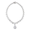10ct Pear Cut Victorian Style Statement Necklace