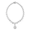 10ct Pear Cut Victorian Style Statement Necklace