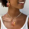 18ctw Multicolor Sapphire Statement Chandelier Earrings