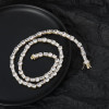49ctw Round and Emerald Cut Tennis Necklace