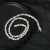 49ctw Round and Emerald Cut Tennis Necklace