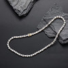 49ctw Round and Emerald Cut Tennis Necklace