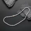 49ctw Round and Emerald Cut Tennis Necklace