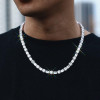 49ctw Round and Emerald Cut Tennis Necklace