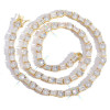 49ctw Round and Emerald Cut Tennis Necklace