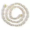 49ctw Round and Emerald Cut Tennis Necklace