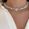 38ctw Marquise and Oval Cut Statement Necklace