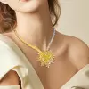 20ct Cushion Cut Yellow Sapphire Statement Necklace