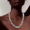 58ctw Multicolor Sapphire Infinity Statement Necklace