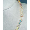 58ctw Multicolor Sapphire Infinity Statement Necklace