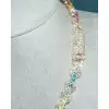 58ctw Multicolor Sapphire Infinity Statement Necklace