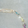 58ctw Multicolor Sapphire Infinity Statement Necklace