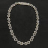 58ctw White Sapphire Infinity Statement Necklace