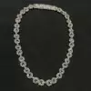 58ctw White Sapphire Infinity Statement Necklace