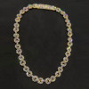 58ctw White Sapphire Infinity Statement Necklace