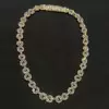 58ctw White Sapphire Infinity Statement Necklace