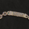 58ctw White Sapphire Infinity Statement Necklace