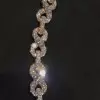 58ctw White Sapphire Infinity Statement Necklace