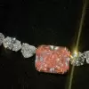 6ct Radiant Cut Padparadscha Sapphire Statement Necklace