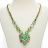 110ctw Green Tourmaline and Peridot Statement Necklace