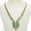 110ctw Green Tourmaline and Peridot Statement Necklace