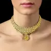 Cushion Cut Yellow Sapphire Statement Choker Necklace