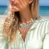 57ctw Pear Cut Paraiba Tourmaline Statement Necklace