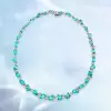 57ctw Pear Cut Paraiba Tourmaline Statement Necklace