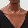 90ctw Emerald Cut Multicolor Rainbow Necklace