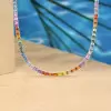 90ctw Emerald Cut Multicolor Rainbow Necklace