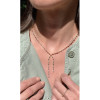 Multi-cut White Sapphire Dainty Necklace