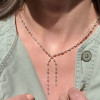 Multi-cut White Sapphire Dainty Necklace