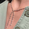 Multi-cut White Sapphire Dainty Necklace
