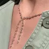 Multi-cut White Sapphire Dainty Necklace