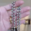60ctw Multi-Cut White Sapphire Two Tone Necklace