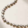 60ctw Multi-Cut White Sapphire Two Tone Necklace