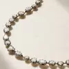 60ctw Multi-Cut White Sapphire Two Tone Necklace